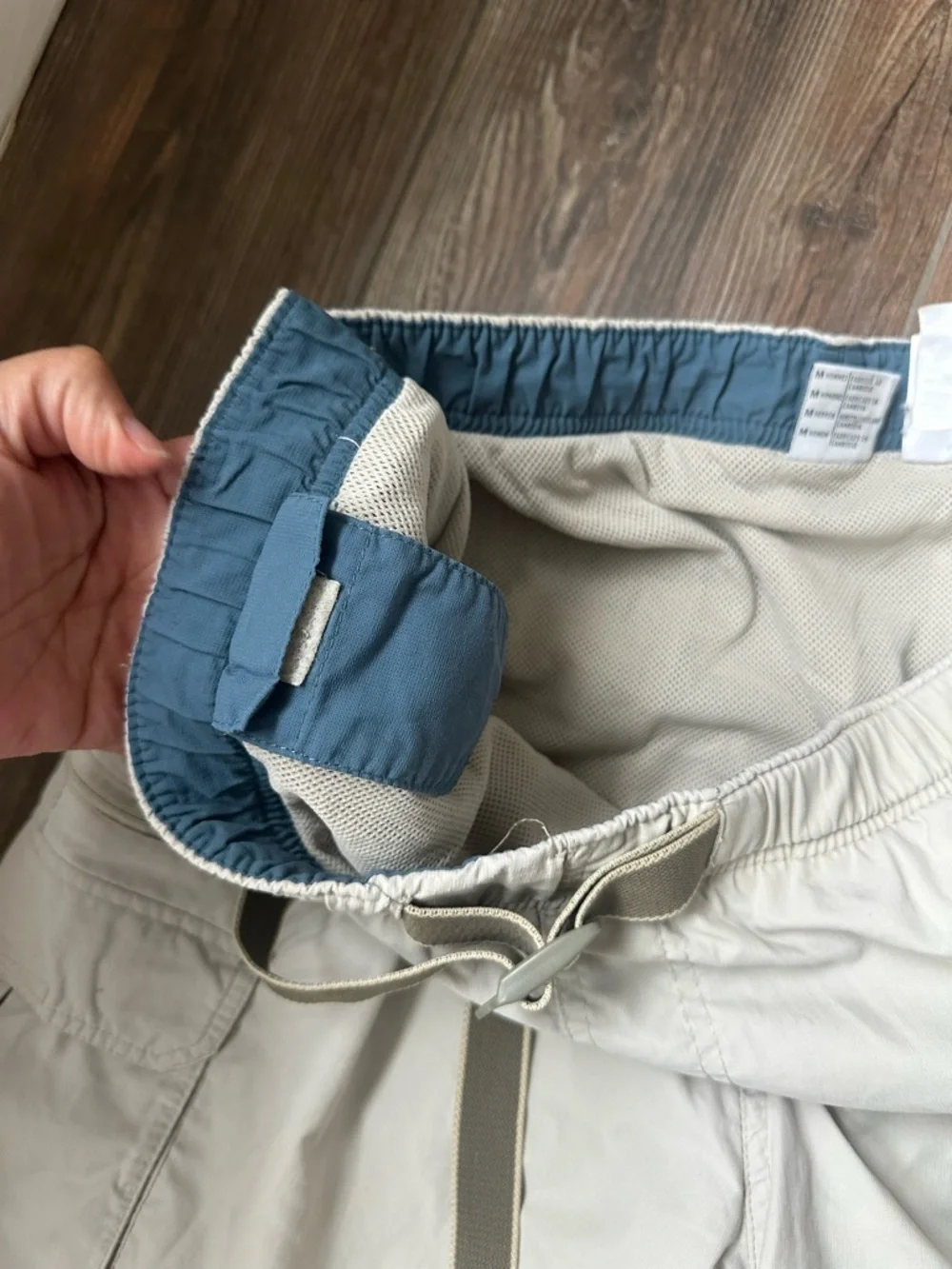 Columbia khaki Hybrid Men's Cargo Shorts Utility Pockets and Drawstring Waist